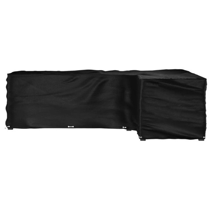 VidaXL Housse de salon de jardin en forme de L 18 œillets 285x220x80cm 319324