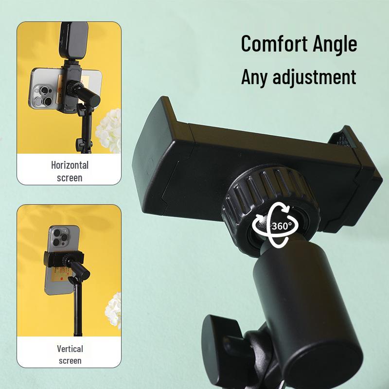 Universal Adjustable Desktop Mobile Phone Stand for Live Broadcast, Photography, and Overhead Shots