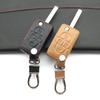 2018 Hot Sale Key fob 100% genuine leather case cover skin shell cover For Peugeot 1007 807 4 Buttons Fold Key Protective shell