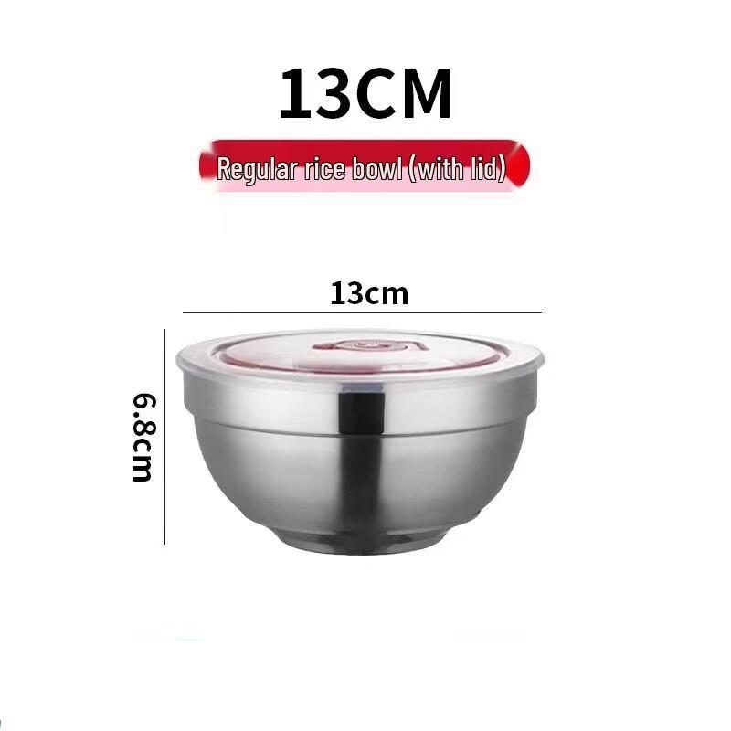 Abay Children s Double-Layer Stainless Steel Bowl with Lid