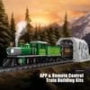 Mould King 12024 Technical Car Building Block Remote Control Steam Locomotive with Train Tunnel Part Model Kids Christmas Gift