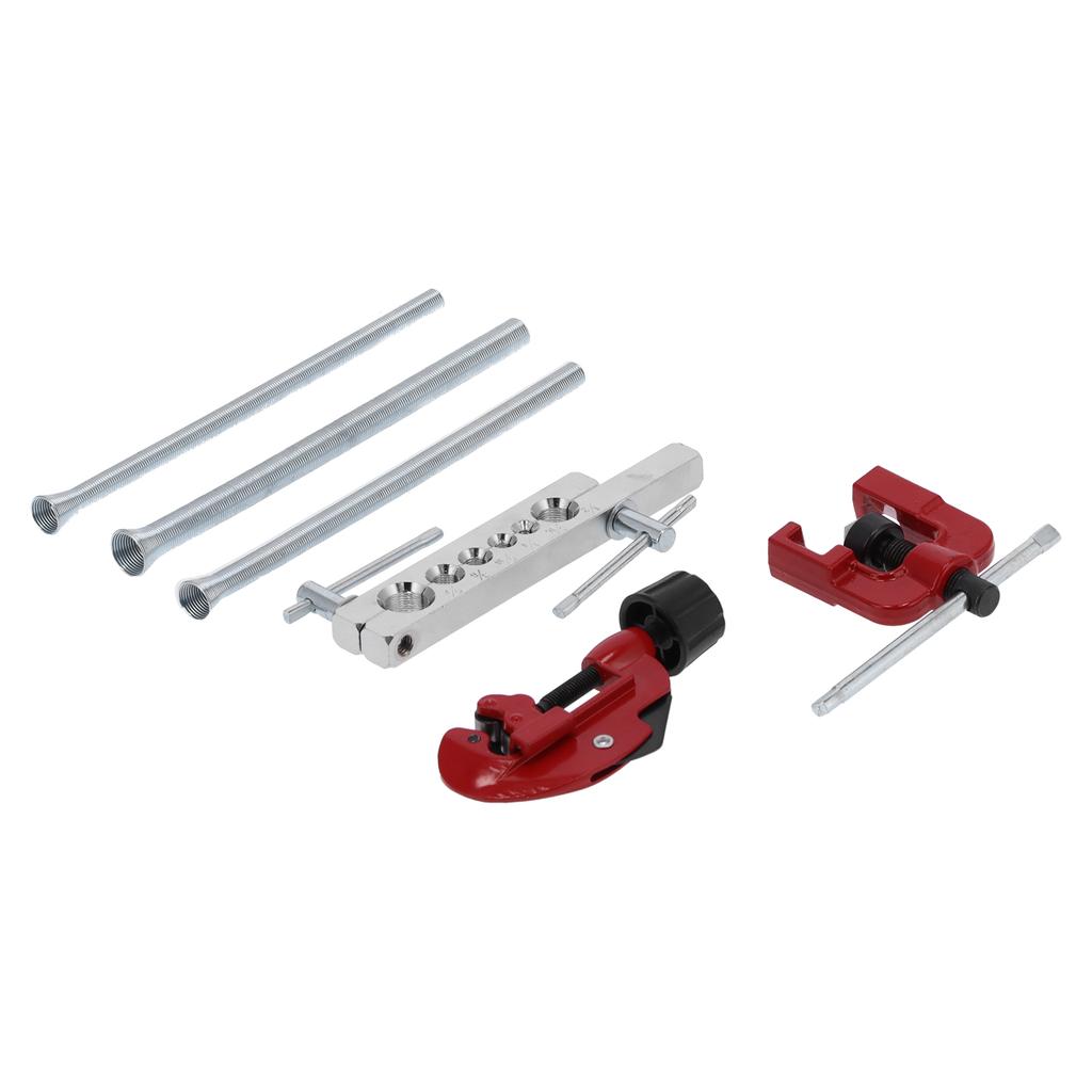6-teiliges Bördelwerkzeug-Set Rohrexpander Federreibahle Rohrabschneider für Kupferrohr/Leitung CT?8012
