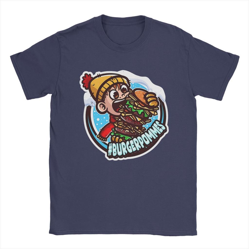 Burgerpommes LukasBS ICrimax Merch Shirts Men Women Vintage Cotton Printed Clothes