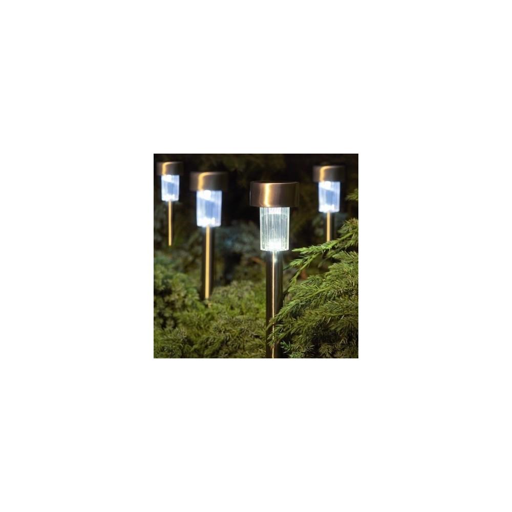 

Sky Go Solar Solar Garden Lamp Set of 10 with Metal Body