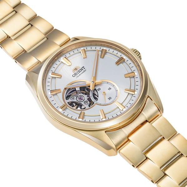 Orient Men's RN-AR0007S (Contemporary Semi-Skeleton Men's Metal) Round Watch Silver Stainless Steel
