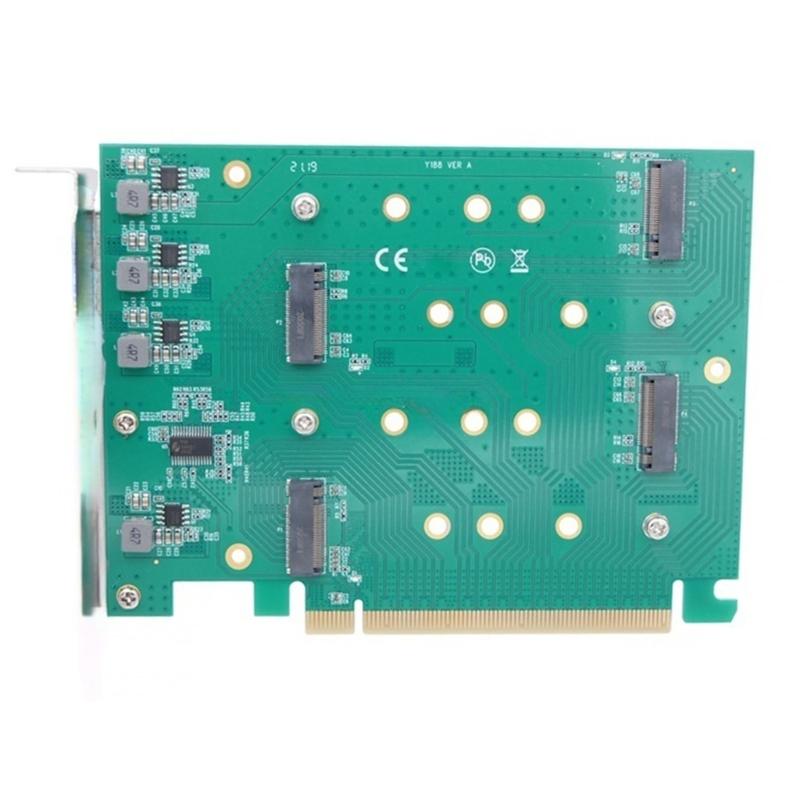 

PCIe Expansion Card Supports 4 NVMe Drive For Professional Video Editing And 3D Modelings 1