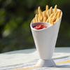 NEW Snack Cone Stand + Remove Sauce Dip Fries Chips Finger Food Salad Cup Holder
