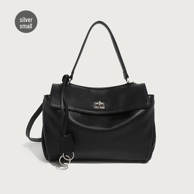 

2025 Высококачественная сумка-тоут Kelly большой вместимости с гладким плечевым ремнем и замком