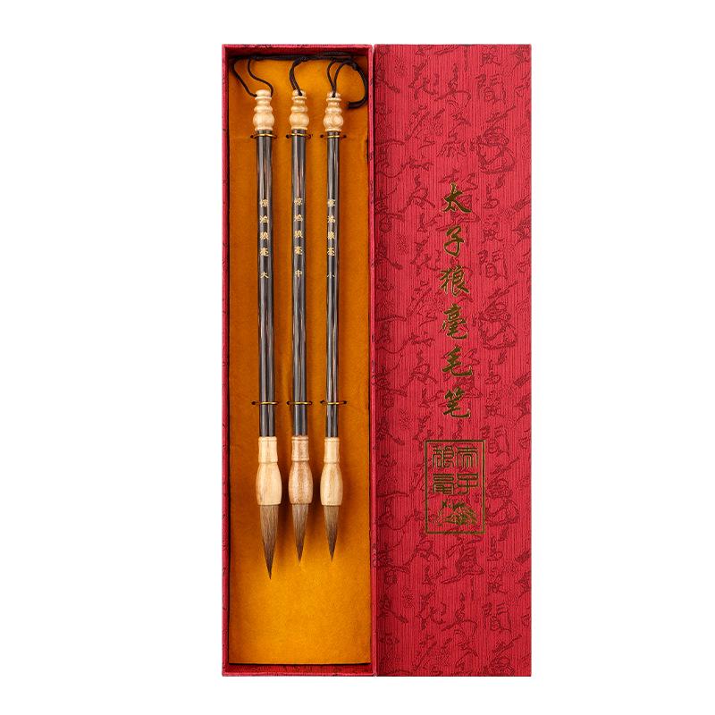 Goose Hair Calligraphy Brushes: Large, Medium, Small - Ideal for Regular, Running, Clerical Scripts & Chinese Painting