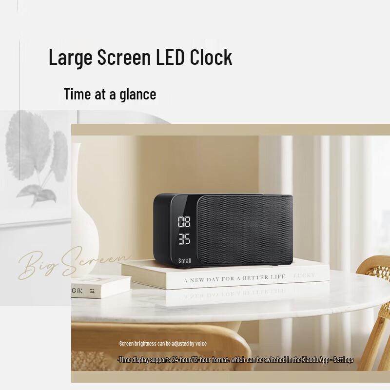 XIAODU Smart Speaker Mate with LED Clock & Universal Remote