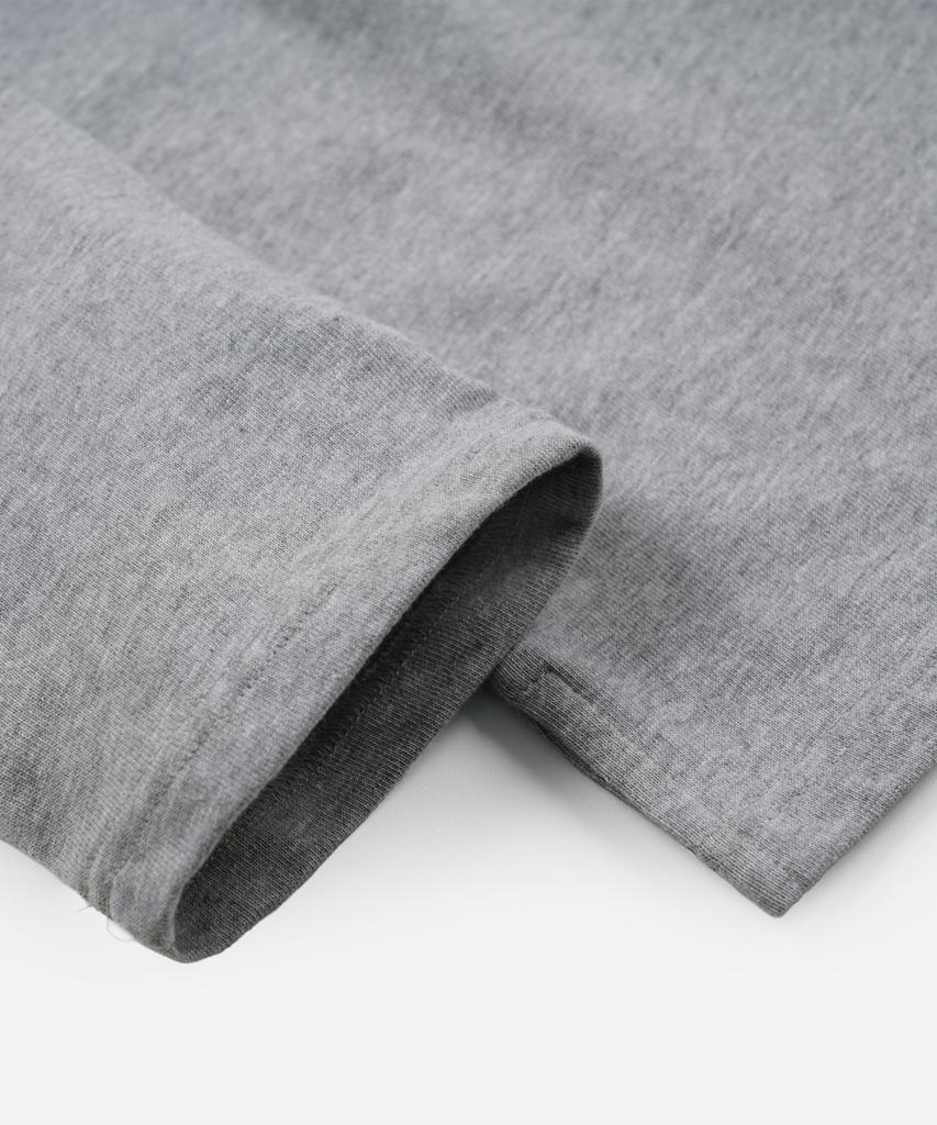 FRIZMWORKS 10S Solid Henley Neck Tee _ Gray