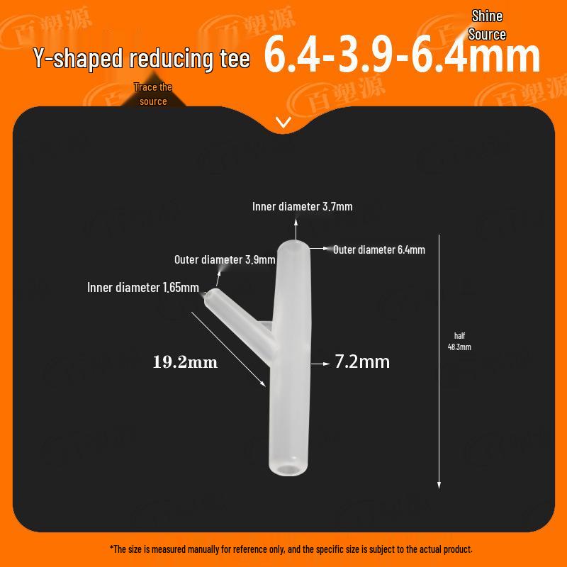 Y-Type Tee Barb Hose Connector for Water and Oxygen