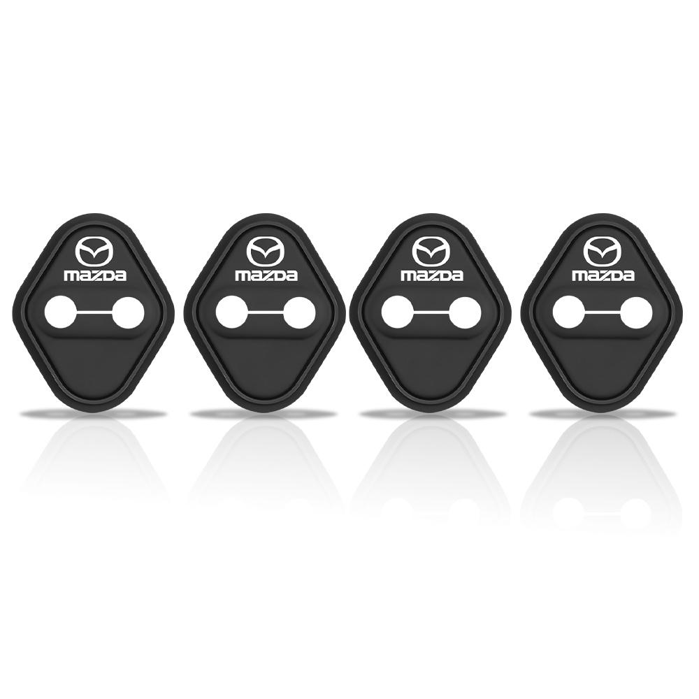 4Pcs Car Door Lock Buckle Silicone Protective Cover for Mazda 3 CX30 CX5 CX3 CX60 Speed 6 CX-3 CX-4 CX 5 CX-7 CX-8 CX-9 Demio MS
