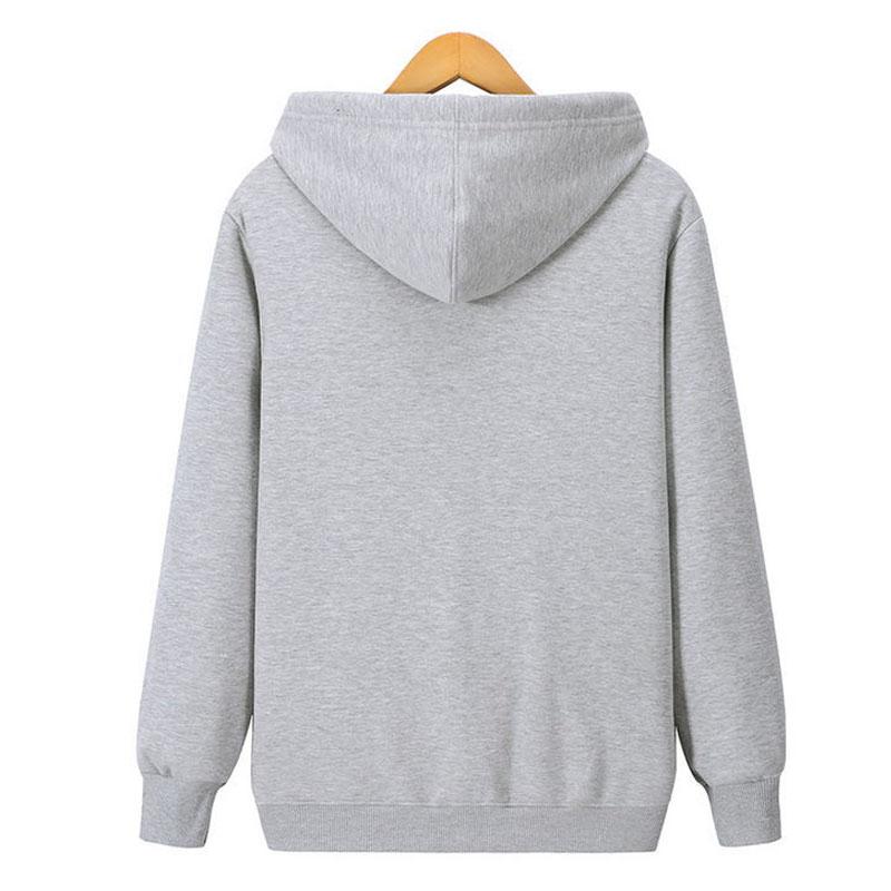 Male Oversized Men's Solid Color Hoodies Hooed Coat Thick/Thin Cotton Sweatshirts Sportswear For Women Cotton Plus Velvet Zipper Work Out Cardigan