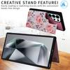 For Samsung Galaxy S26 Ultra Case Flower Leather TPU RFID Blocking Phone Cover Card Slots