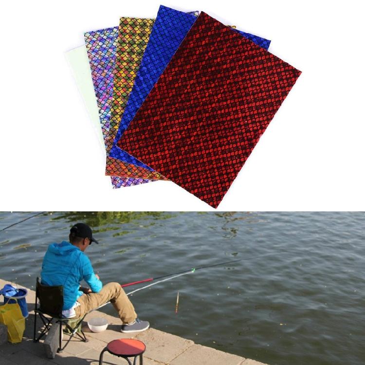 Adhesive Waterproof Fish Scale Film Making Fishing Baits DIY Flash Lures Tapes