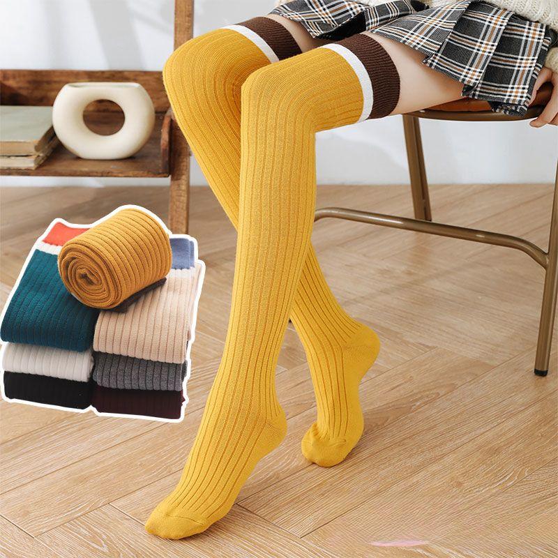 Strümpfe Damen Überkniestrümpfe Hohe Strümpfe Lange Socken Herbst Winter Dicke JK-Strümpfe
