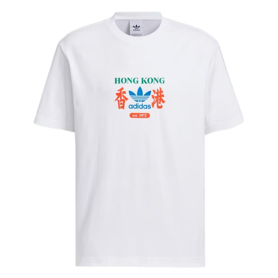 adidas OG HK Brand T-shirt Asia Sizing White Men s KA9726 S