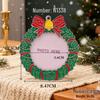 Metal Christmas Wreath Photo Frame Alloy Pendant Tree Decoration