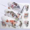 5 Pieces Lovely Animals Nail Sticker Flower Decal Animal Fox Wolf Flamingo Deer Design for Nail Art Decoration