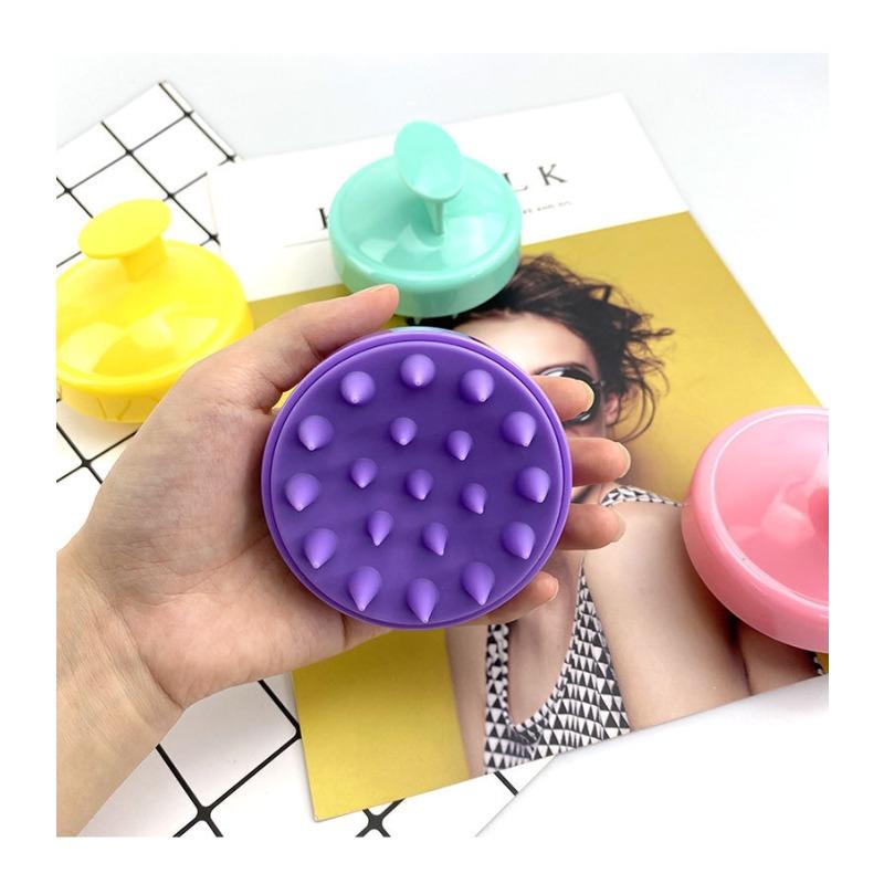 Silicone Shampoo Brush Home Shampoo Massage Brush Clean Scalp Itching Scratch Head Relax Body Massager