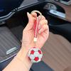 Sport Schlüsselanhänger Strass Fußball Anhänger, Funkelnder Fußball Auto Schlüsselanhänger, 3D Rucksack Handtaschen Anhänger Dekoration, Fans Geschenk Anhänger