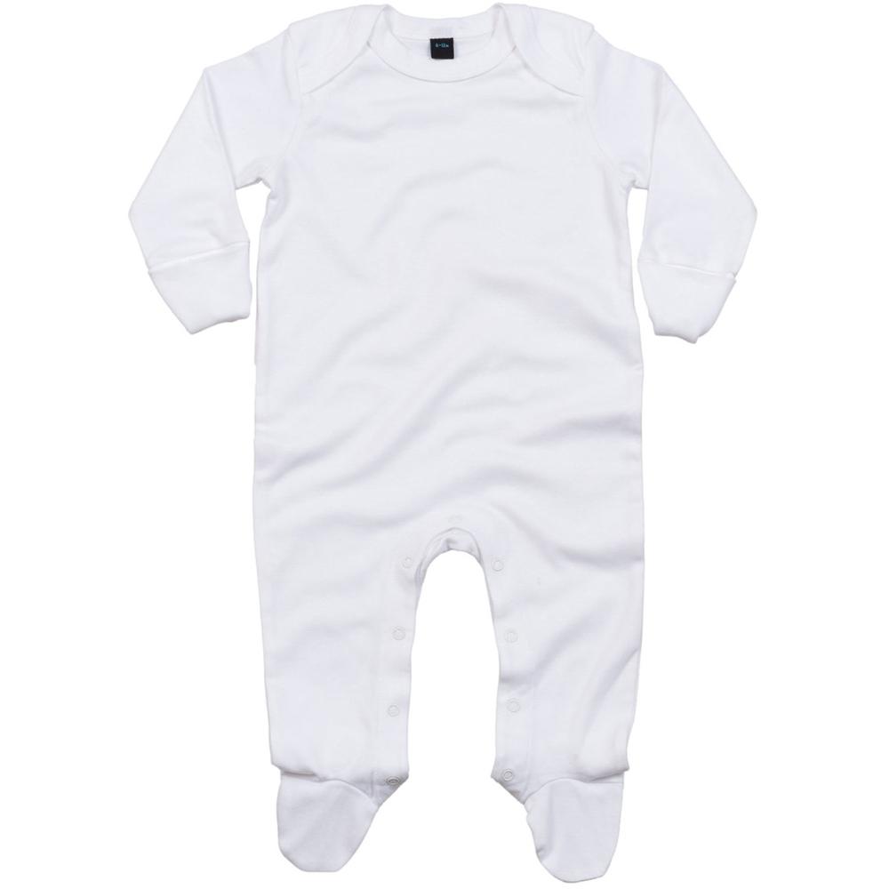 Babybugz Baby Unisex Organic Cotton Envelope Neck Sleepsuit