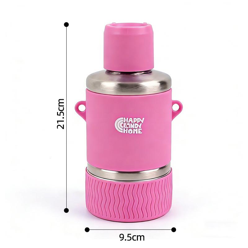 

Dog Water Bottle for Dog Lovers 27oz Stainless Steel Double Wall Insulated Water Doggy Lovers for Hiking Walks Travel розовый
