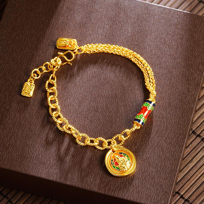Bodhisattva Xiangyun Kaleidoscope Bracelet Temperament Retro National Style Hand Jewelry Bracelet