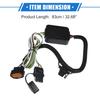 Trailer Towing Wiring Harness Compatible Kit for Hyundai Palisade 2020-2022, Durable Plastic Metal Black