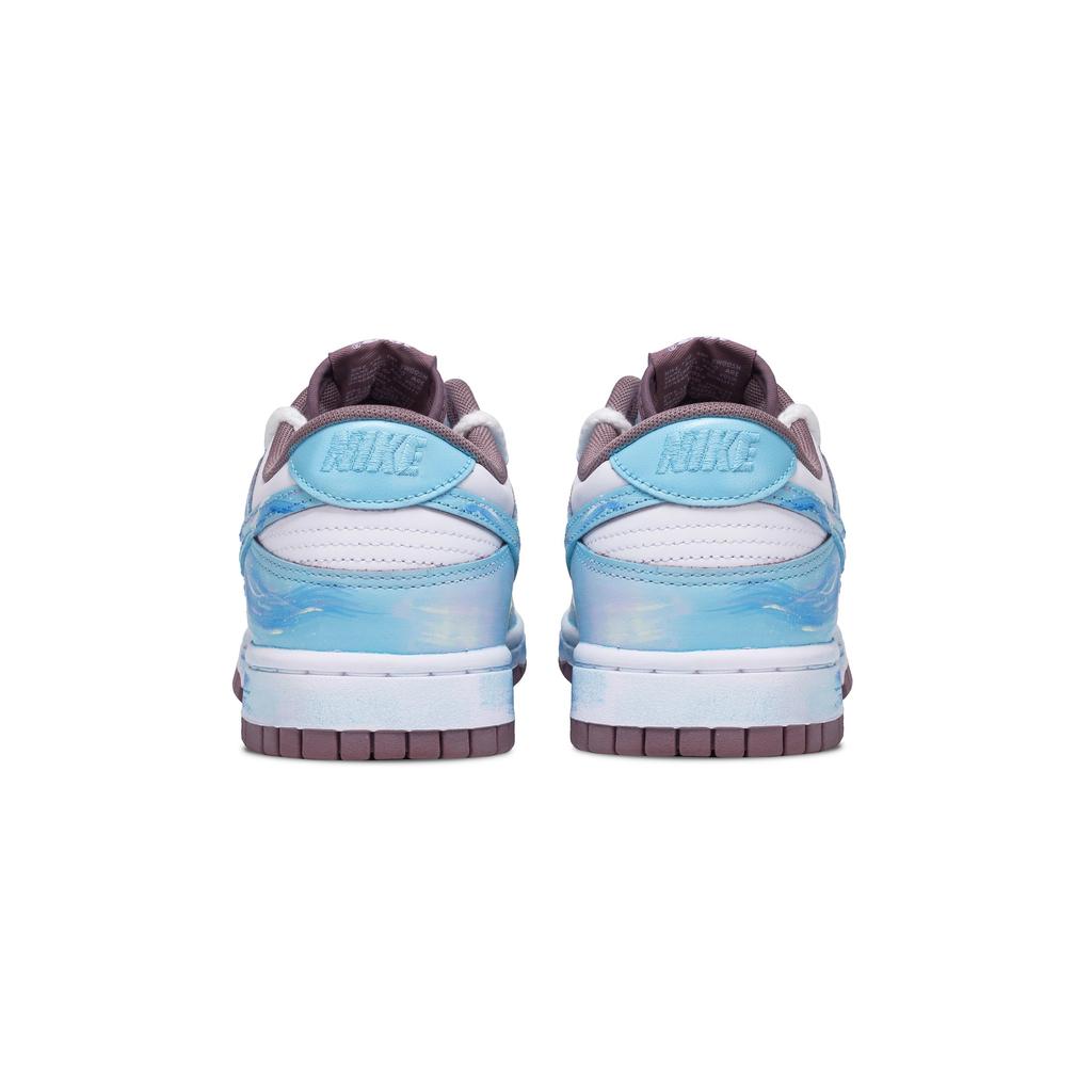 Nike Dunk Abrasion Resistant Low top Skateboard Shoes Unisex White Blue DV0833-112(Team376-)