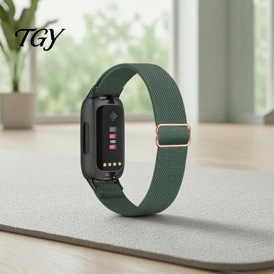 Lightweight Replacement Wrist Strap Elastic Nylon Watch Bands for Fitbit Inspire 3, Adjustable Quick Release Band Breathable Woven Sports Wristband