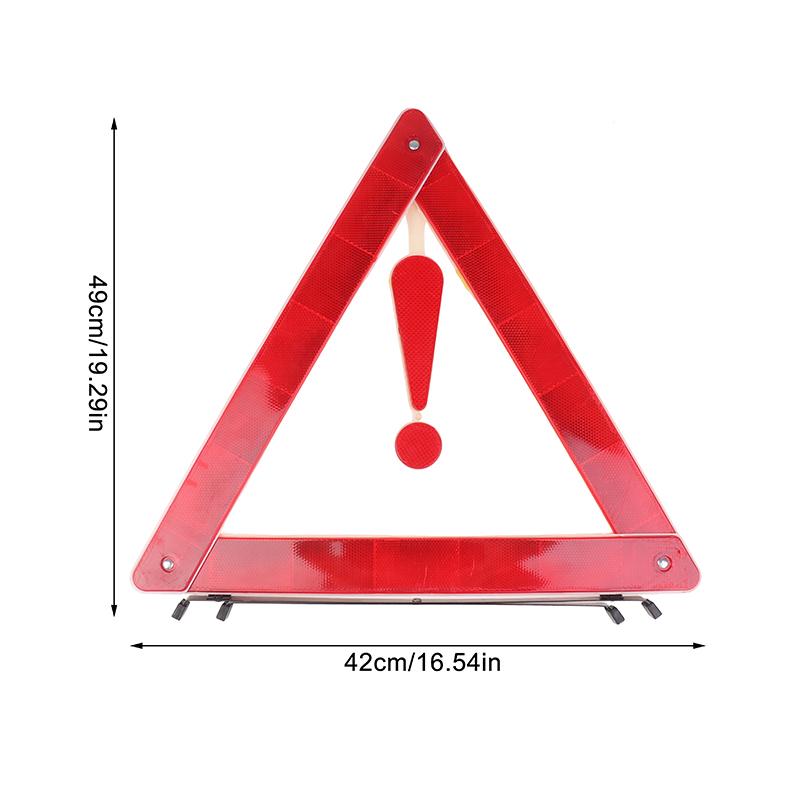 Folding Reflective Warning Triangle - Emergency Safety Sign for Car Breakdowns & Roadside Stops