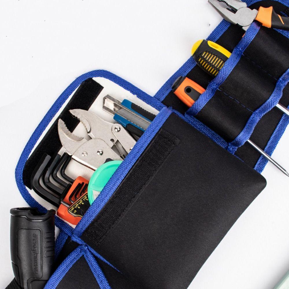 Oxford Cloth Tool Storage Bags Multiple Pockets Toolkit Pouch  Hardware Maintenance Organizer