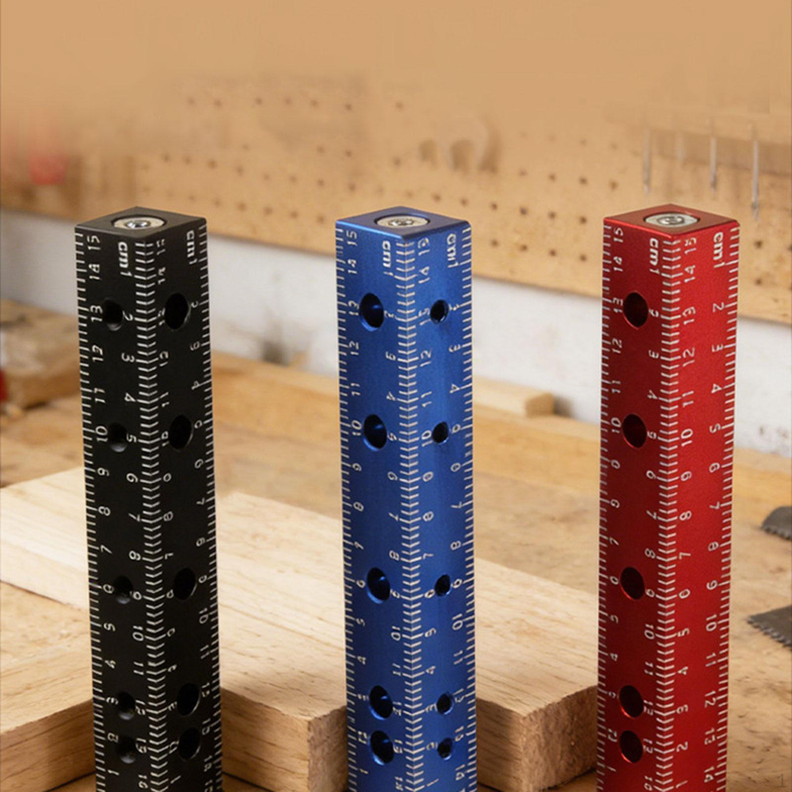 

Layout Ruler with Scale, Aluminum Alloy Marking Tool, Angle Measuring Gauge And Scribe Positioning синий
