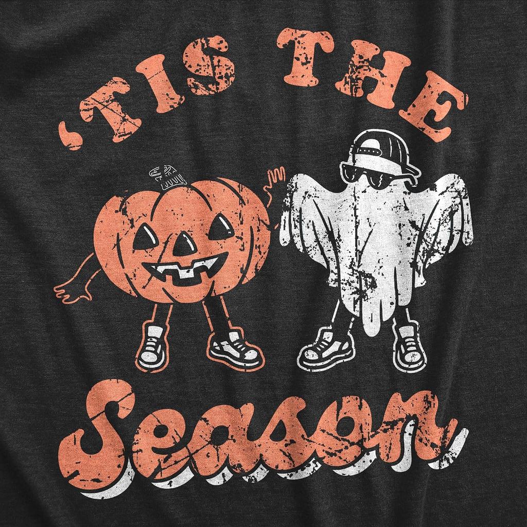 Halloween Mens T-Shirt Tis The Season Funny Spooky Lovers Tees