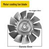 Jieba High-Efficiency Aluminum Fan Blade for Vacuum Cleaner Motor Cooling