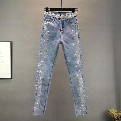 Pantalones de Jean Ajustados de Pana para Mujer, Primavera Otoño, Estilo Callejero, Cintura Alta, Largo al Tobillo, Pantalones de Mezclilla Casuales