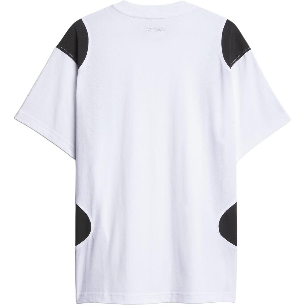 Adidas Originals Ss25 Tyshawn Round Neck Loose Fashion Versatile Short Sleeve T-Shirt Unisex Tops White Black KD1873