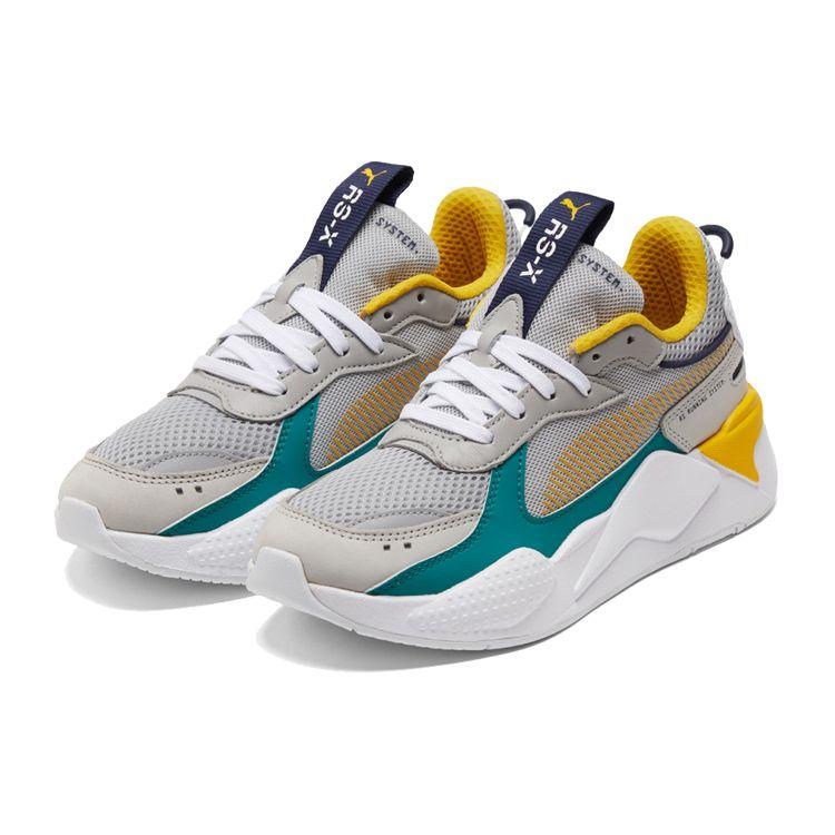 Puma Rs-X Leker Stoff Sport Lavsko Livsstilssko Unisex sneakers Grå Gul Grønn 369449-23
