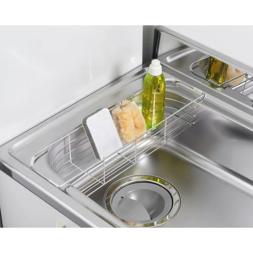 Yoshikawa Dish Drainer, Sink-side Dish Drainer, 12cm Wide x 47cm Deep x 8.3cm High, Made in Japan, Hi! Series, 1306224