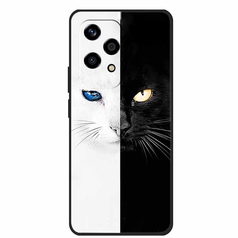 For Honor 200 Lite Cases Animals Soft TPU Painted Cat Phone Case Back Cover For Huawei Honor 200 Lite 5G Protection Bumper funda