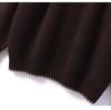 French Women's Cashmere Blend Half-Zip Hooded Loose Sweater