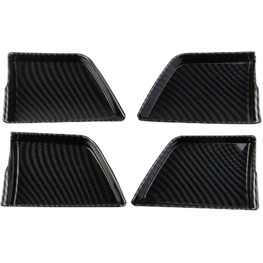 Carbon Fiber Style Inner Door Handle Bowl Cover Trim Accessories for 2025-2026 Toyota 4Runner for 2024-2026 Tacoma