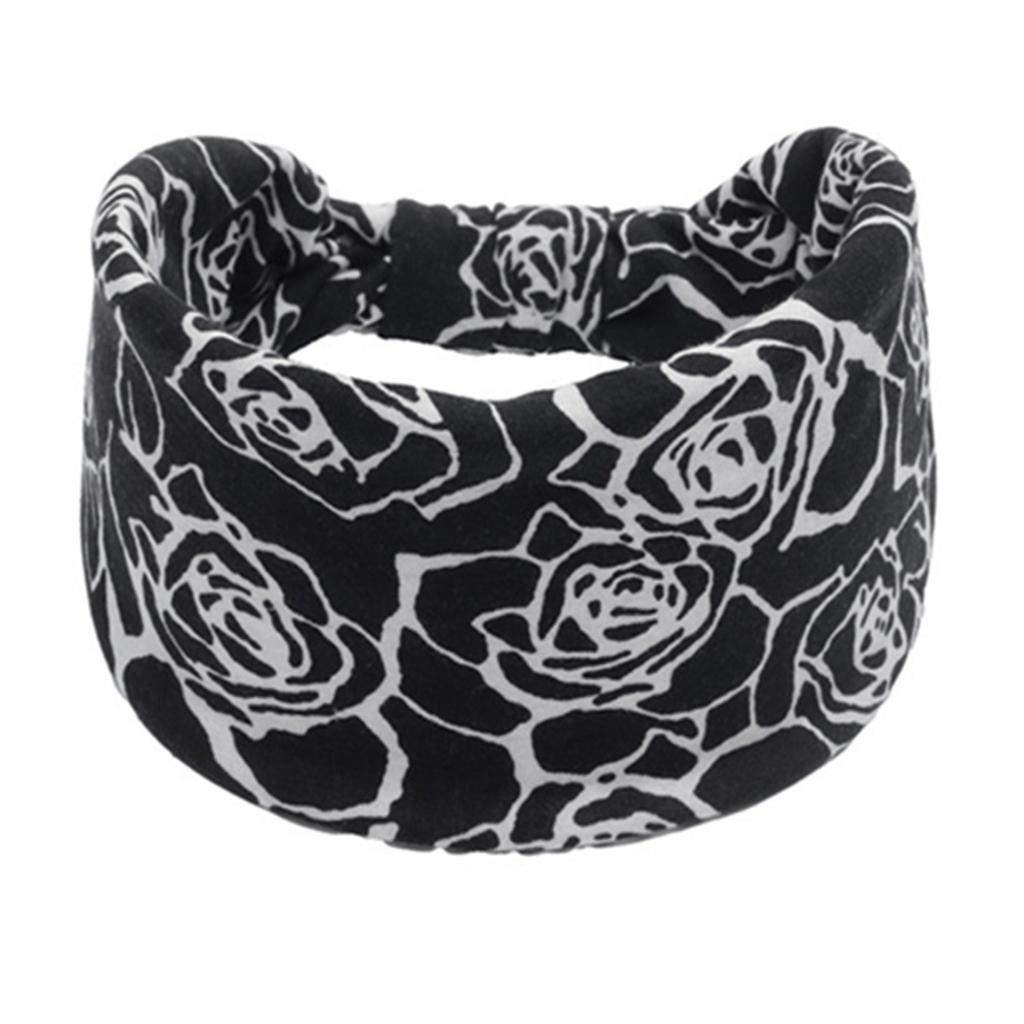 Bohemian Cashew Yoga Übung Stirnband Anti Schweiß und Feuchtigkeit Absorbieren Elastische Baumwolle Stirnband Knoten Stirnband