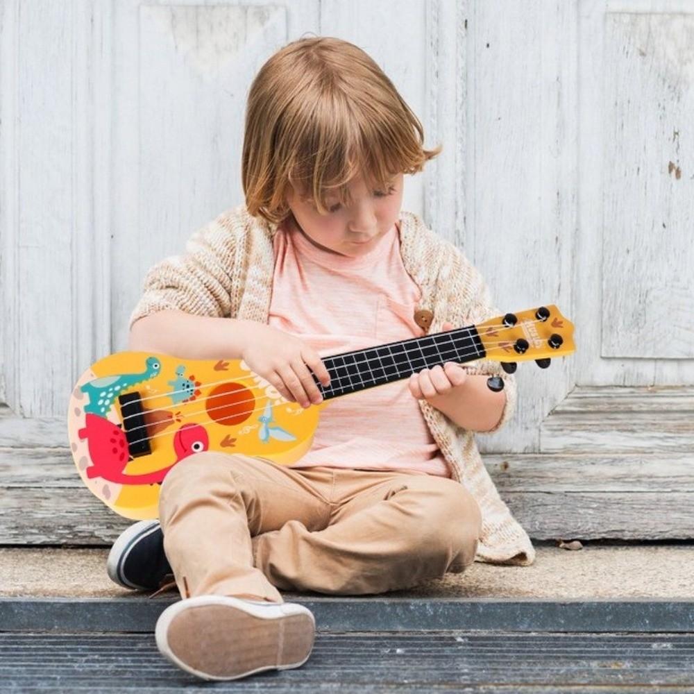 Playable Children Ukulele Toy Montessori Mini Guitar Toy Cartoon Music Toy  Kids