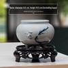 Blue & White Porcelain Flower Pot with Tray for Asparagus Fern, Money Tree, Orchid, Succulents & Bonsai 