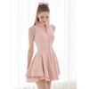 Fashion Tennis Golf Clothing Ladies Sleeveless Lace Sports Dress Quick Dry Half Zip Slim Dresses Women Girls Sports Jersey Skirt