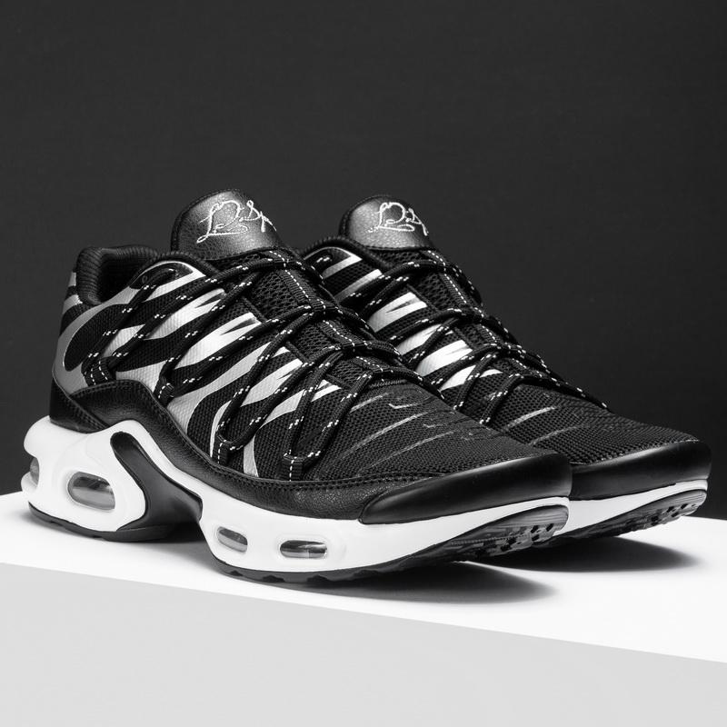 Men Sneakers Running Fashion Outdoor Jogging Sports Shoes Mesh Breathable Cushioning Black Basket Footwear Male Plus Size 39-46