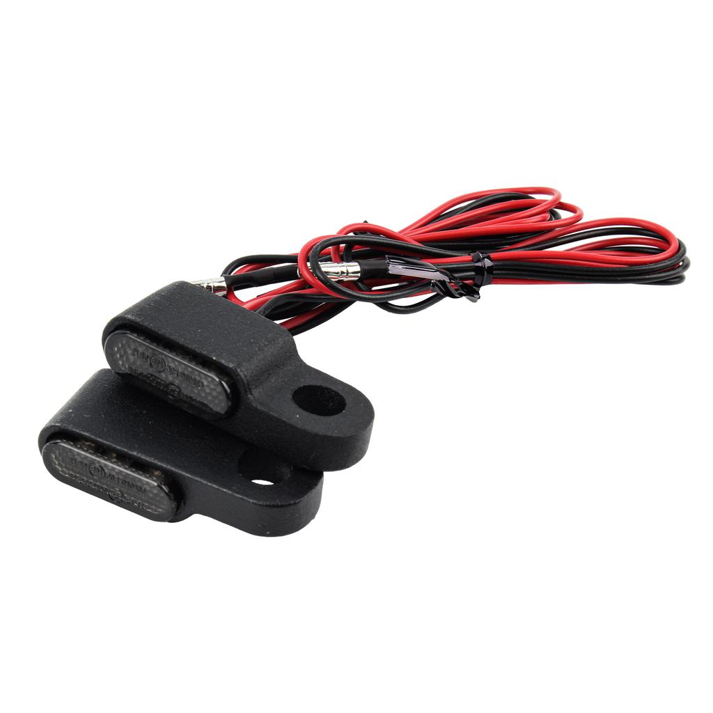 Moto MotoBike LED Mini Clignotant Pour Harley Scooter Guidon Embout de Guidon Lampe Clignotante Indicateurs Feu Arrière